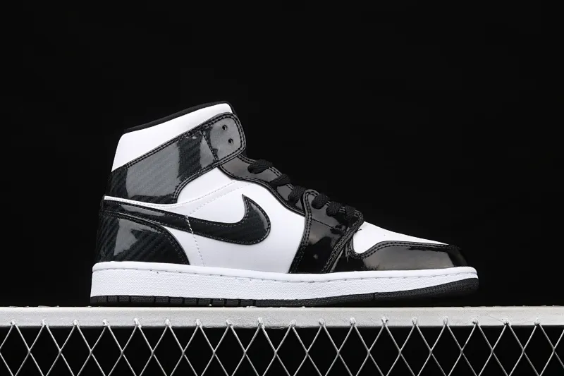 All Categories Air Jordan Jordan Series Basketball Shoes Air Jordan 1 Mid Air Jordan 1 Mid "All-Star" AJ1 Joe 1 China All-Star Black and White Patent Leather Mid-top Versatile Casual Sports Shoes DD1649-001